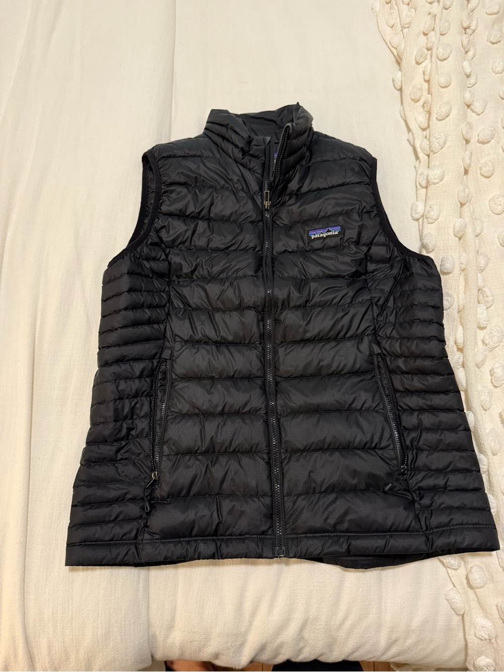 Patagonia Black Quilted Down Vest for Women